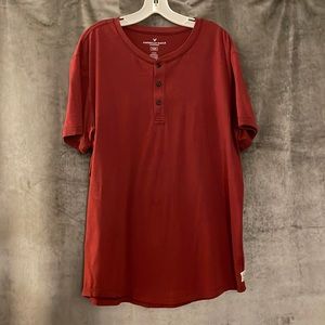 American Eagle Short Sleeve Henley
